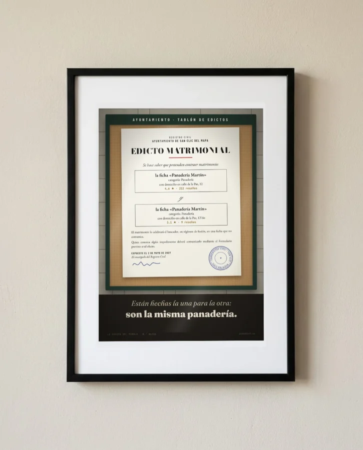 Edicto de boda de dos fichas – Pósters