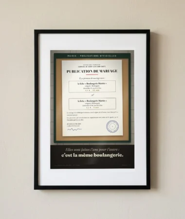 Publication de mariage de deux fiches – Posters
