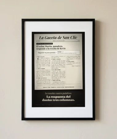 El derecho de réplica del panadero – Pósters