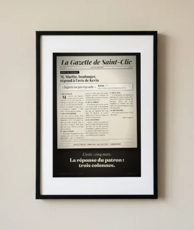 Droit de réponse du boulanger – Posters