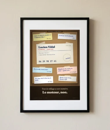 La carte de visite du plombier, sans fiche – Posters