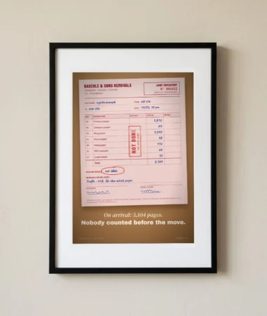 Joint inventory: nobody counted before the move – Posters