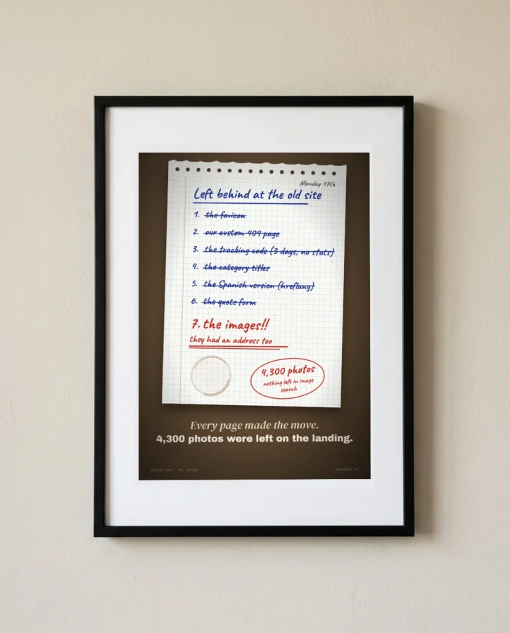 What we forgot: 4,300 photos left on the landing – Posters