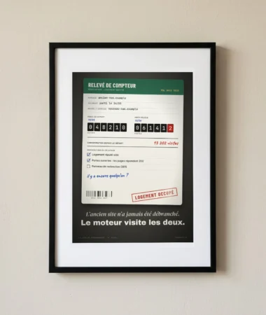 Relevé de compteur : l’ancien site n’a jamais été débranché – Posters