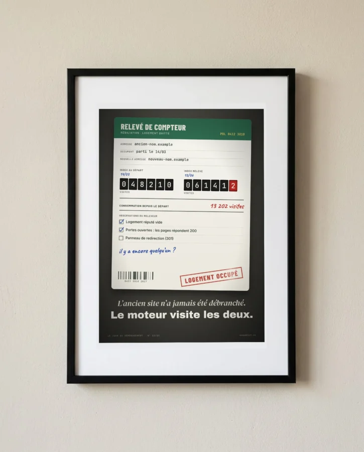 Relevé de compteur : l’ancien site n’a jamais été débranché – Posters