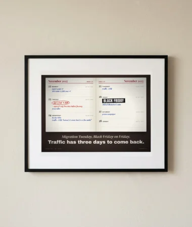 Diary, week 47: migration Tuesday, Black Friday Friday – Posters