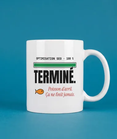 SEO terminé à 100 % (poisson d’avril) – Maison et bureau