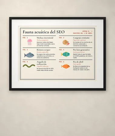 Fauna acuática del SEO, lámina n.º 1 – Pósters