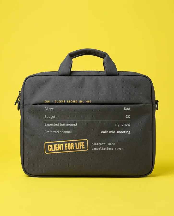 Dad, client for life – Bags