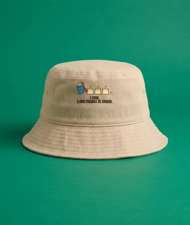 Un cubo, 2.000 páginas de ciudad – Gorras, gorros, riñoneras y delantales