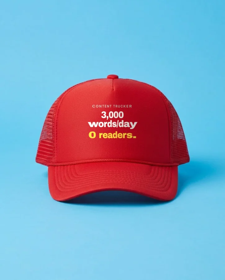 Content trucker – Caps, bucket hats, fanny packs and aprons