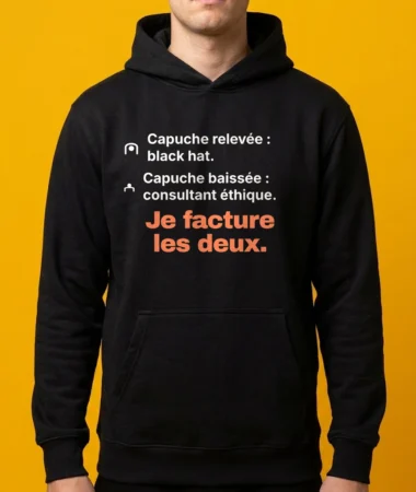 Capuche black hat, capuche éthique – Textile adulte