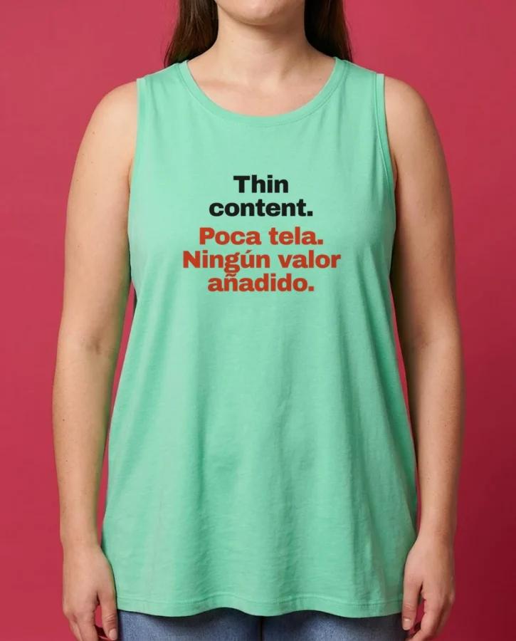 Thin content – Textil adulto
