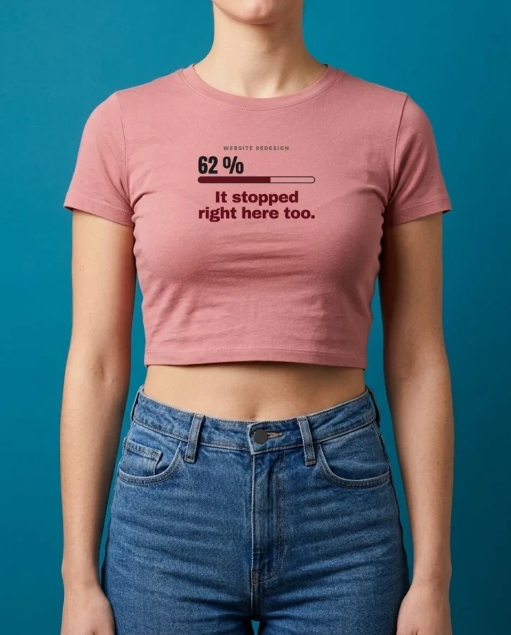 The redesign stopped right here – Adult apparel