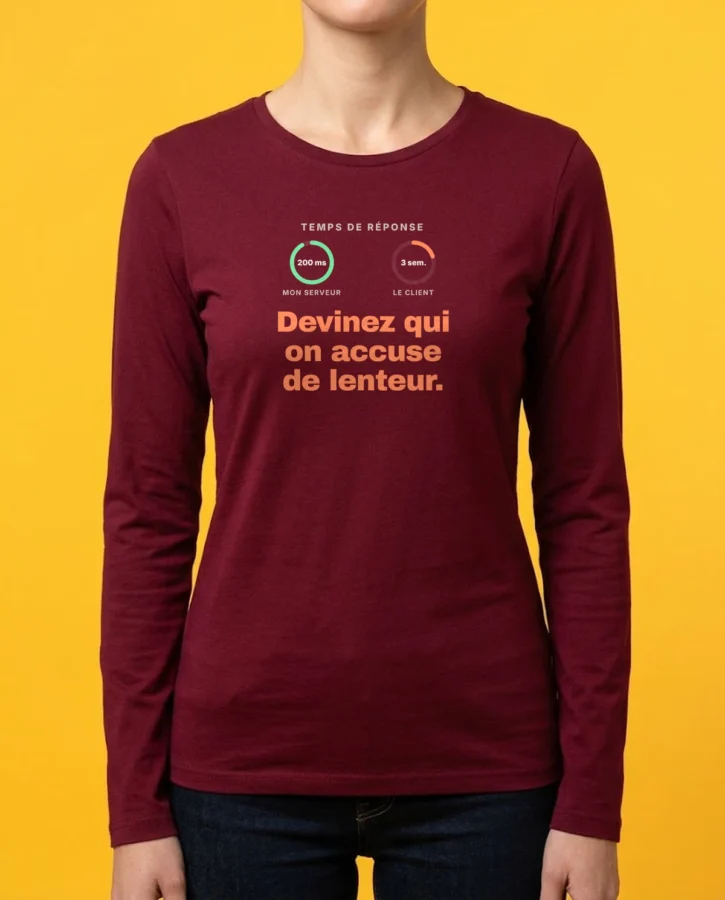 Temps de réponse : 200 ms, le client 3 semaines – Textile adulte