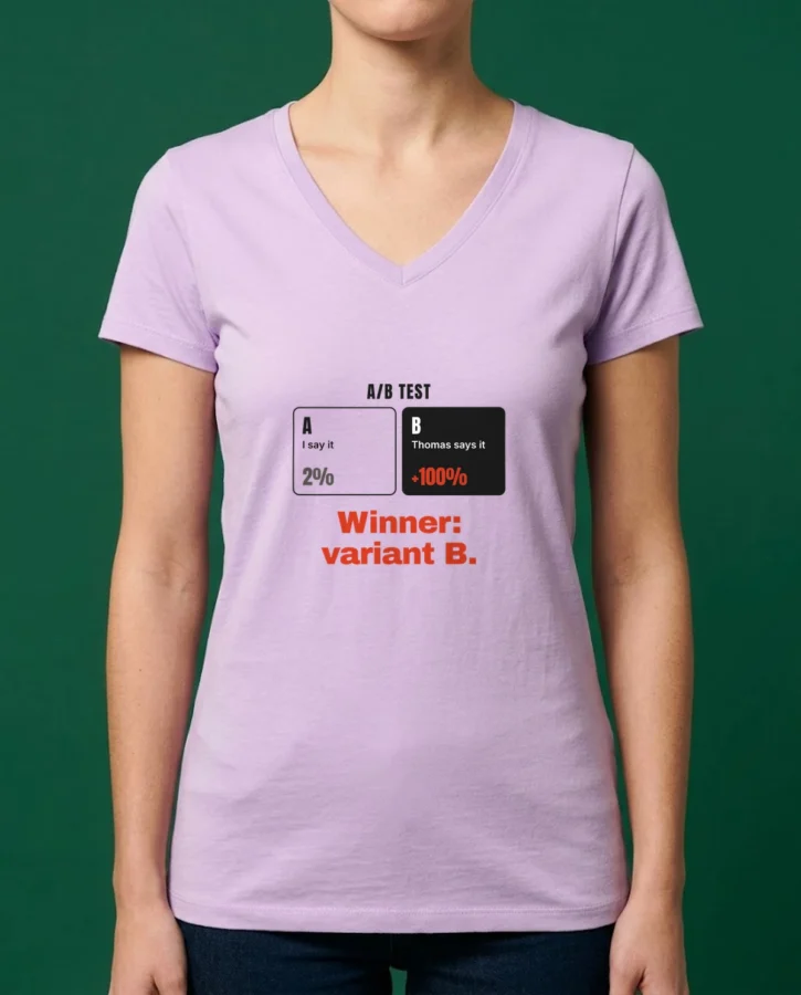 A/B test: Thomas wins – Adult apparel