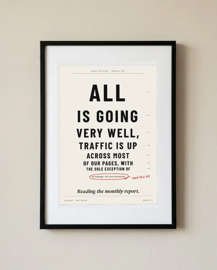 Reading the monthly report – Posters