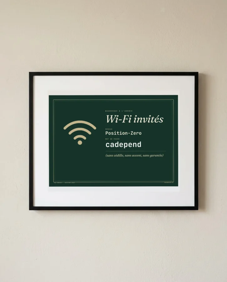 Wi-Fi invités – Posters