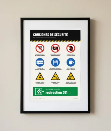 Consignes de sécurité – Posters
