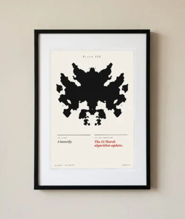 Rorschach test, plate III – Posters