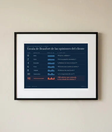 Escala de Beaufort de las opiniones del cliente – Pósters