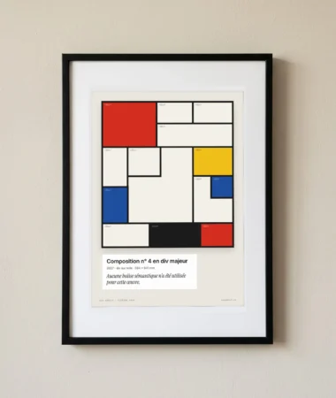 Composition n° 4 en div majeur – Posters