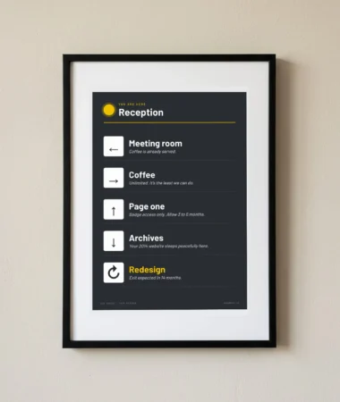 Agency wayfinding sign – Posters