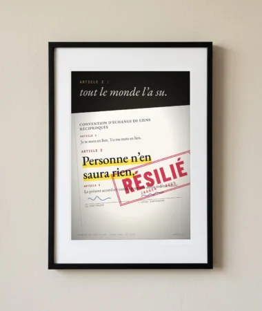 Convention d’échange de liens, résiliée – Posters