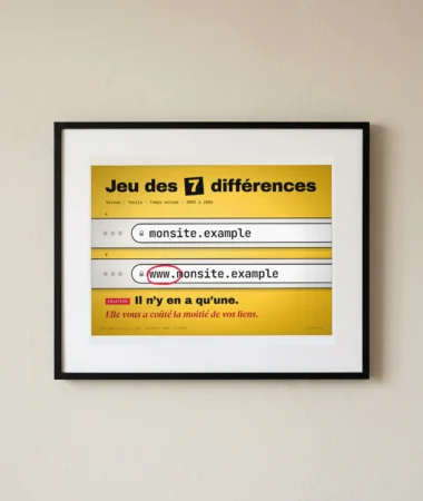 Jeu des 7 différences : www – Posters