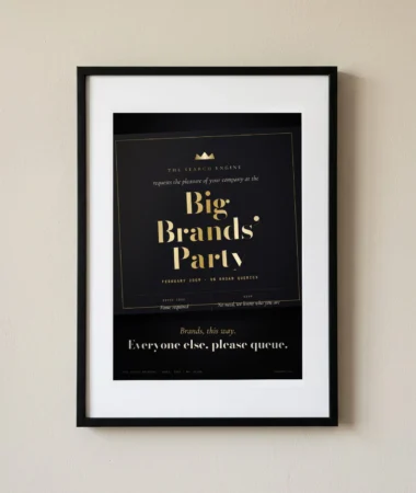Vince, the big brands’ party – Posters
