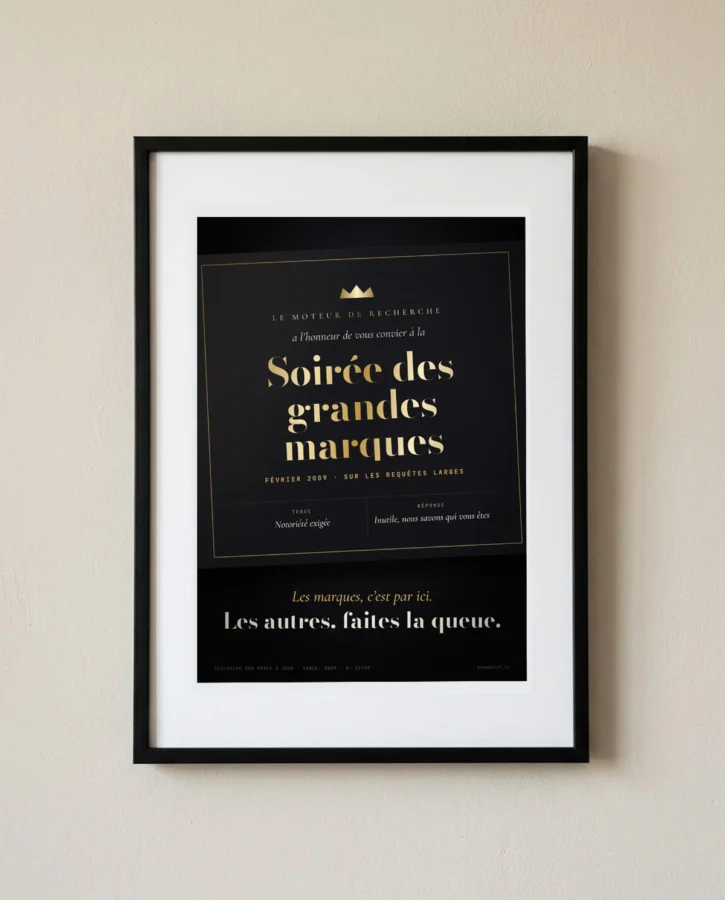 Vince, soirée des grandes marques – Posters