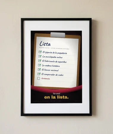 No está en la lista – Pósters