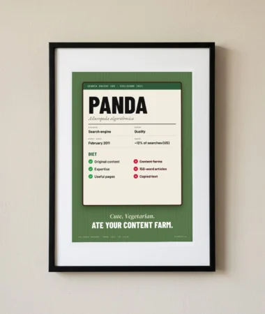 Panda, species information – Posters