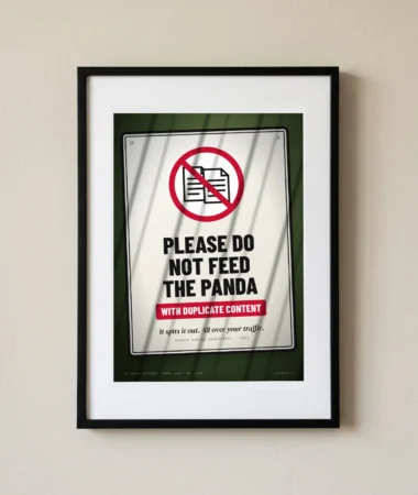 Please do not feed the panda – Posters