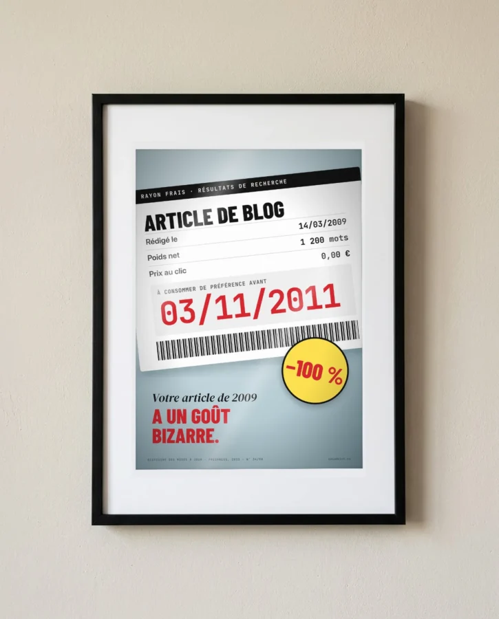 Article de 2009, à consommer avant… – Posters
