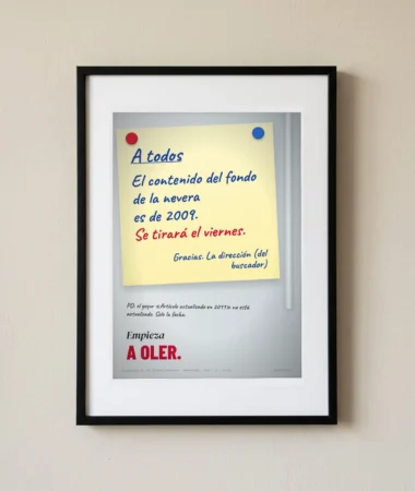La nota en la nevera de la oficina – Pósters