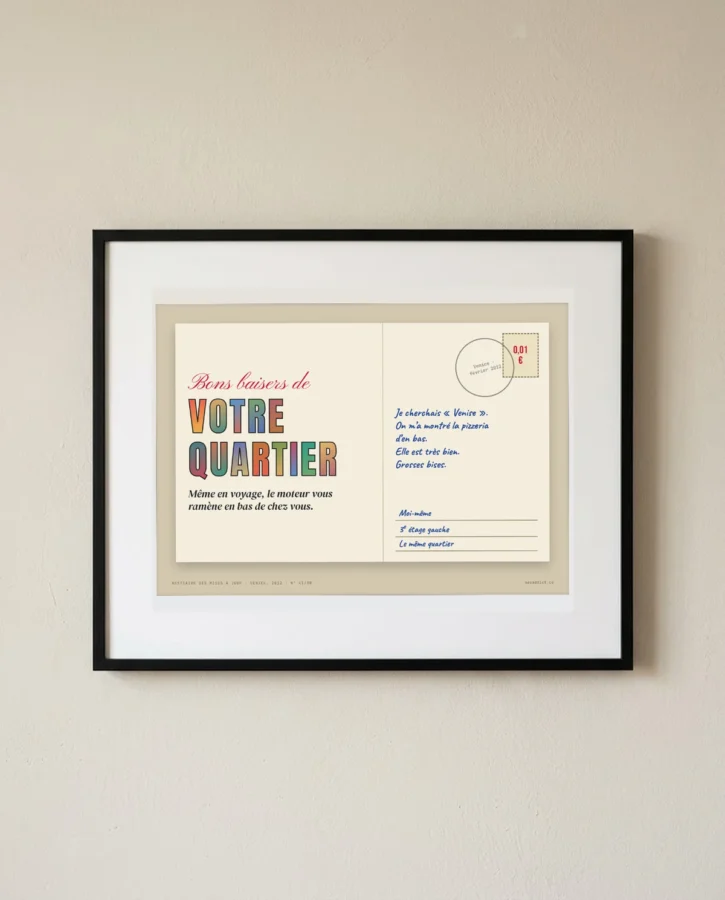 Bons baisers de votre quartier – Posters