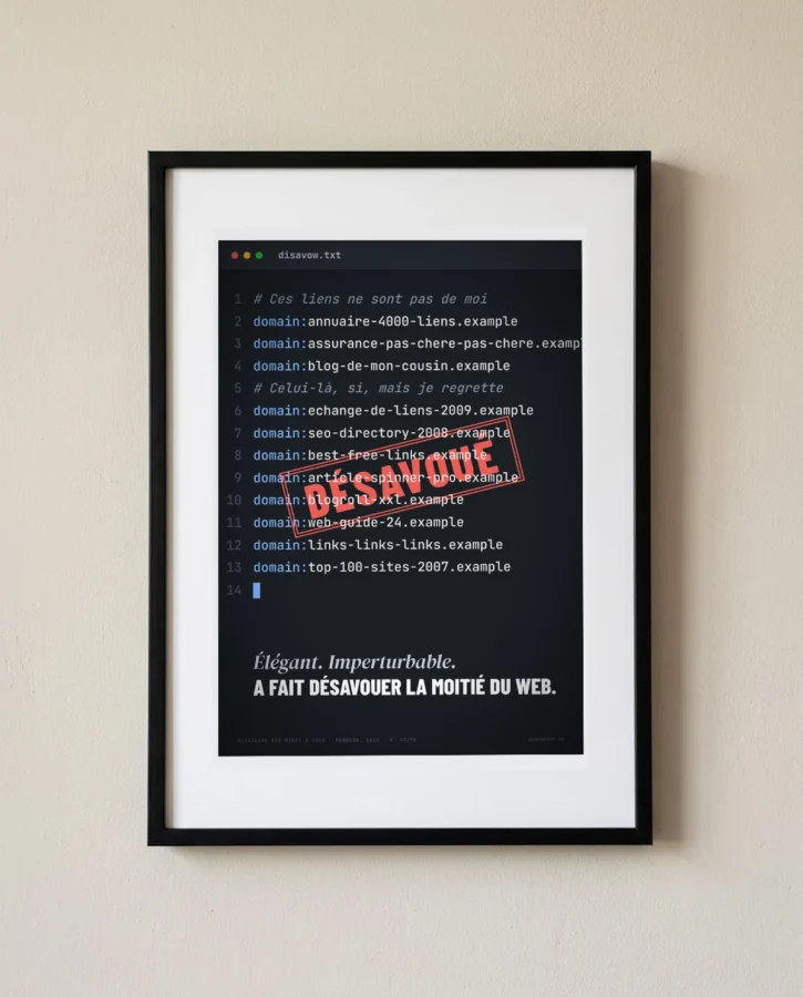 Penguin, formulaire de désaveu – Posters