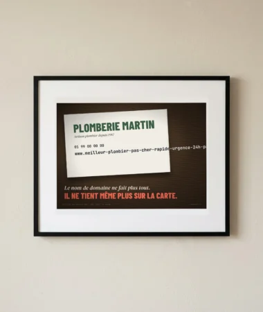La carte de visite au domaine trop long – Posters