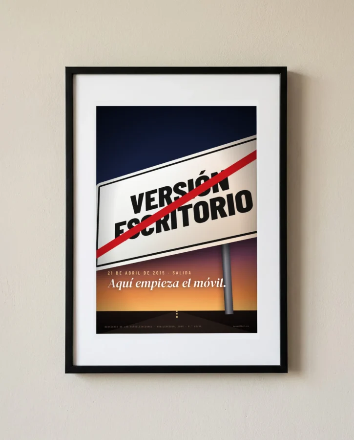 Fin de la versión de escritorio – Pósters