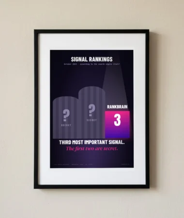 RankBrain, third on the podium – Posters