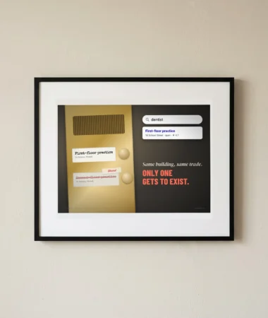 Two dentists, one result – Posters