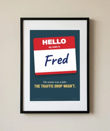 Hello, my name is Fred – Posters