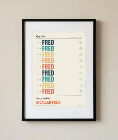 Update register – Posters