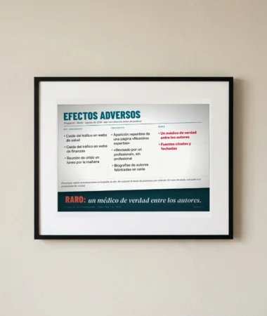 Prospecto: efectos adversos de Medic – Pósters