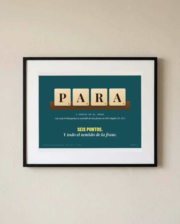 La palabra pequeña que más puntúa – Pósters