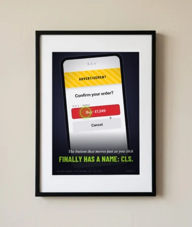 The button that moves has a name: CLS – Posters