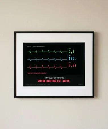 Signes vitaux de la page – Posters