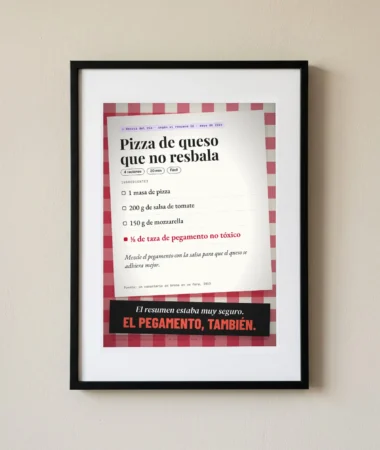 AI Overviews, la pizza con pegamento – Pósters