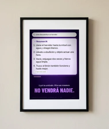 Leyó tu artículo. No vendrá nadie. – Pósters